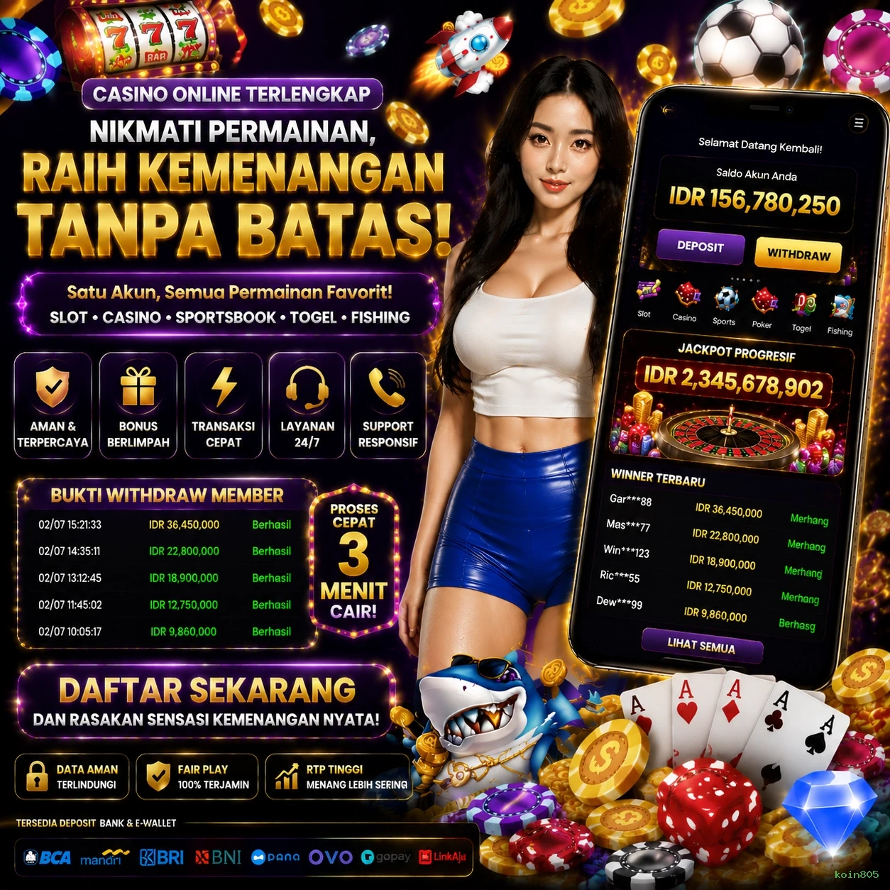 Mengungkap Ragam Permainan di koin805
